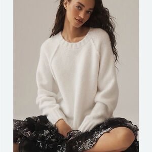 By Anthropologie The Cline Chunky Crew-Neck Sweater